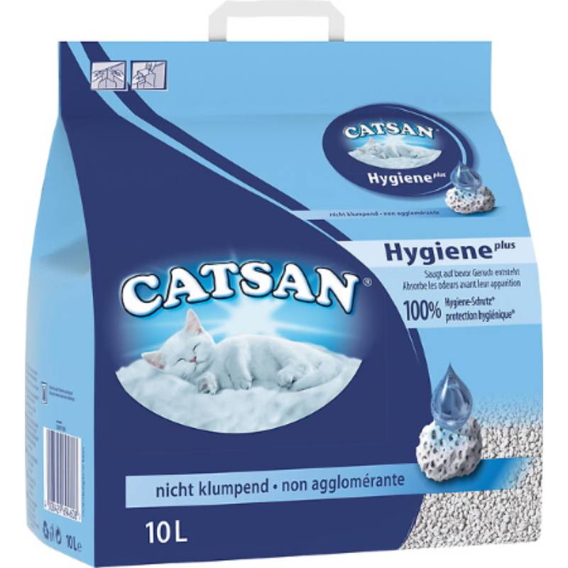 Catsan - Litière minérale pour chat Hygiène +  - CATSAN
