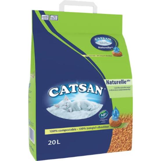 Catsan - Litière végétale pour chat Naturelle + 20 L - CATSAN - Image 3