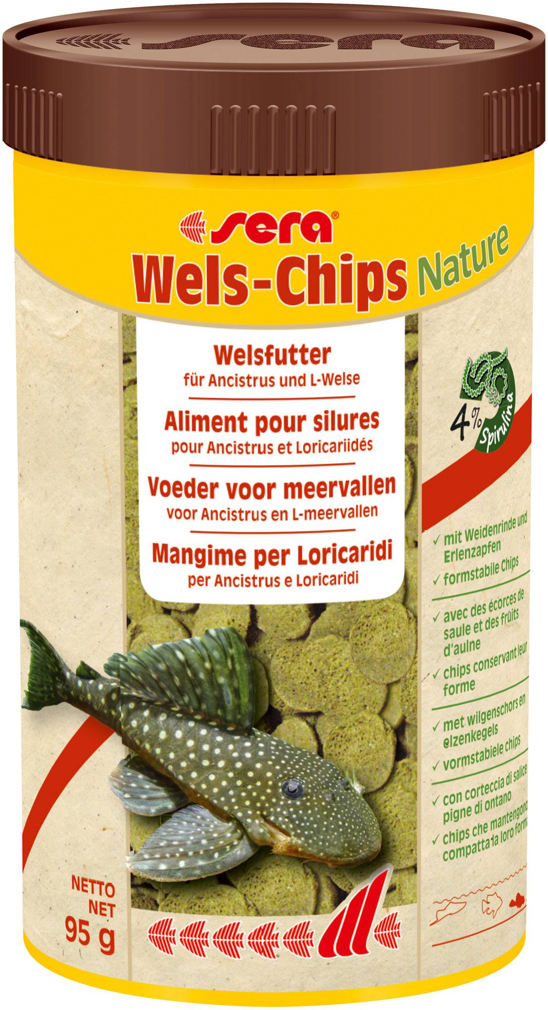Sera - Sera - Aliment Wels-Chips Nature 250 ml - Imagen 1
