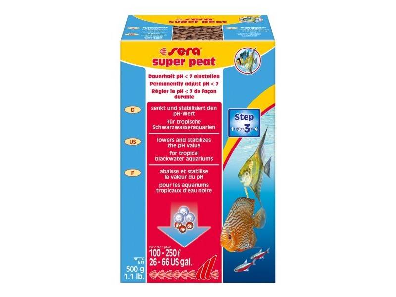 Sera super peat granulés de tourbe noire naturelle pour aquarium - Sera