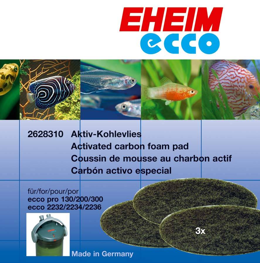 Eheim - Coussin Charbon x 3 pièces pour Filtre extérieur EccoPro