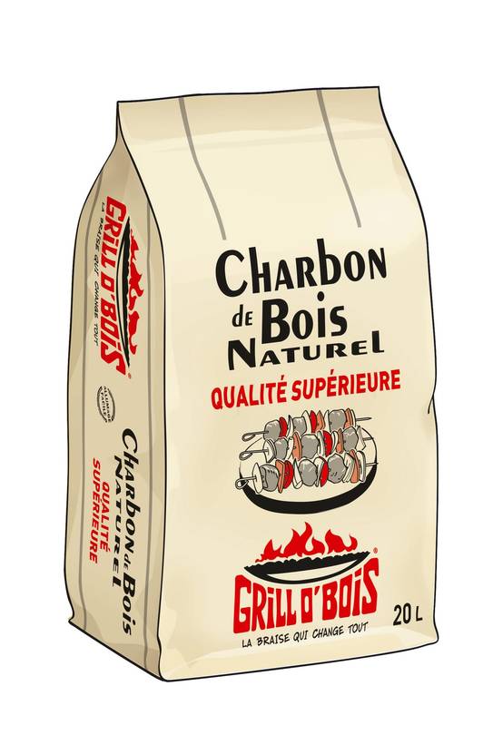 Grill O'Bois - Charbon de bois 20 Litres GRILL O