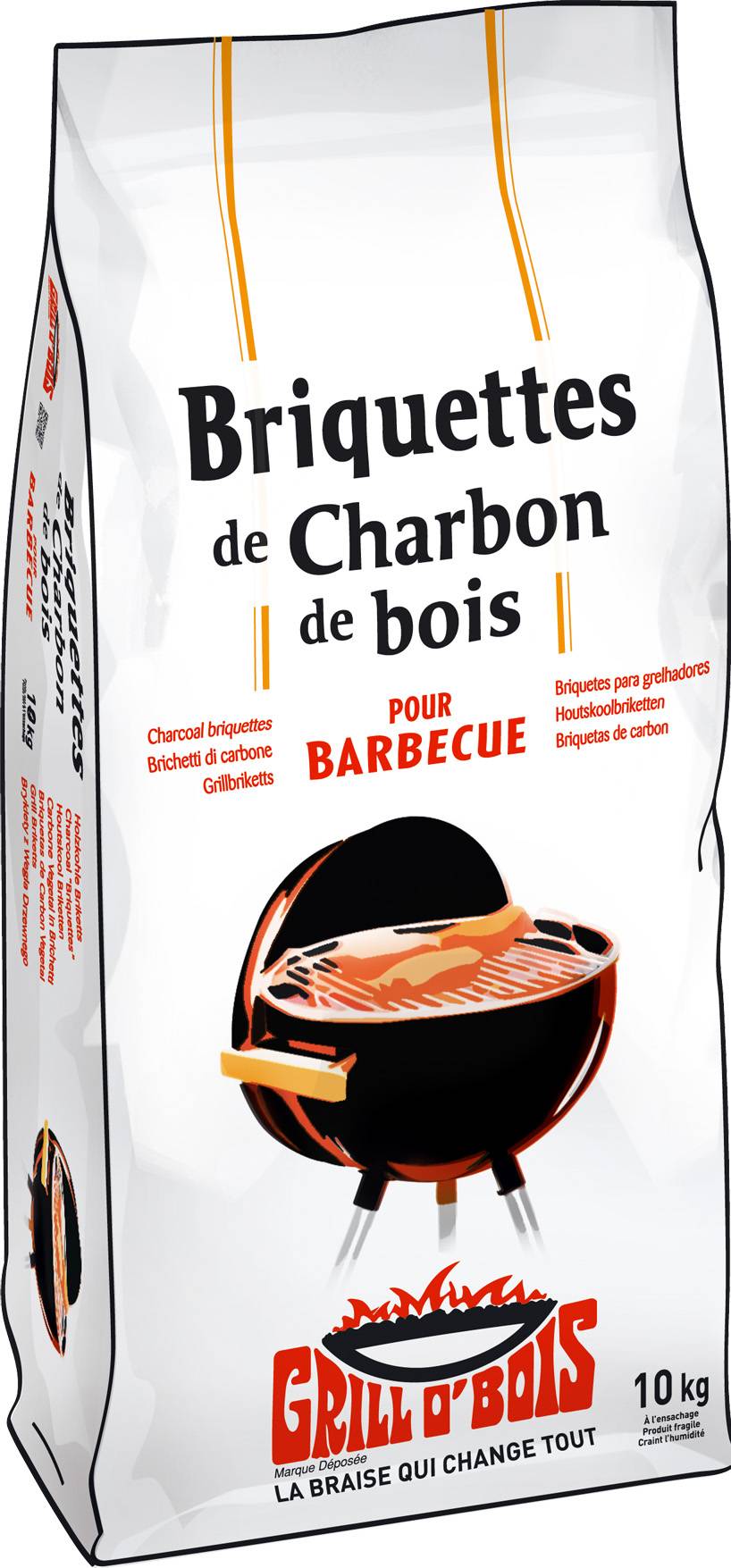 Grill O'Bois - Briquette de charbon de bois - GRILL O'BOIS - Imagen 1