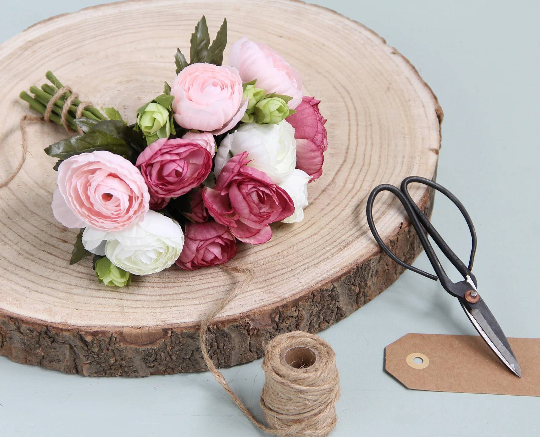 Mica Decorations - Bouquet de Renoncules Artificielles Rose – MICA DECORATIONS - Imagen 4
