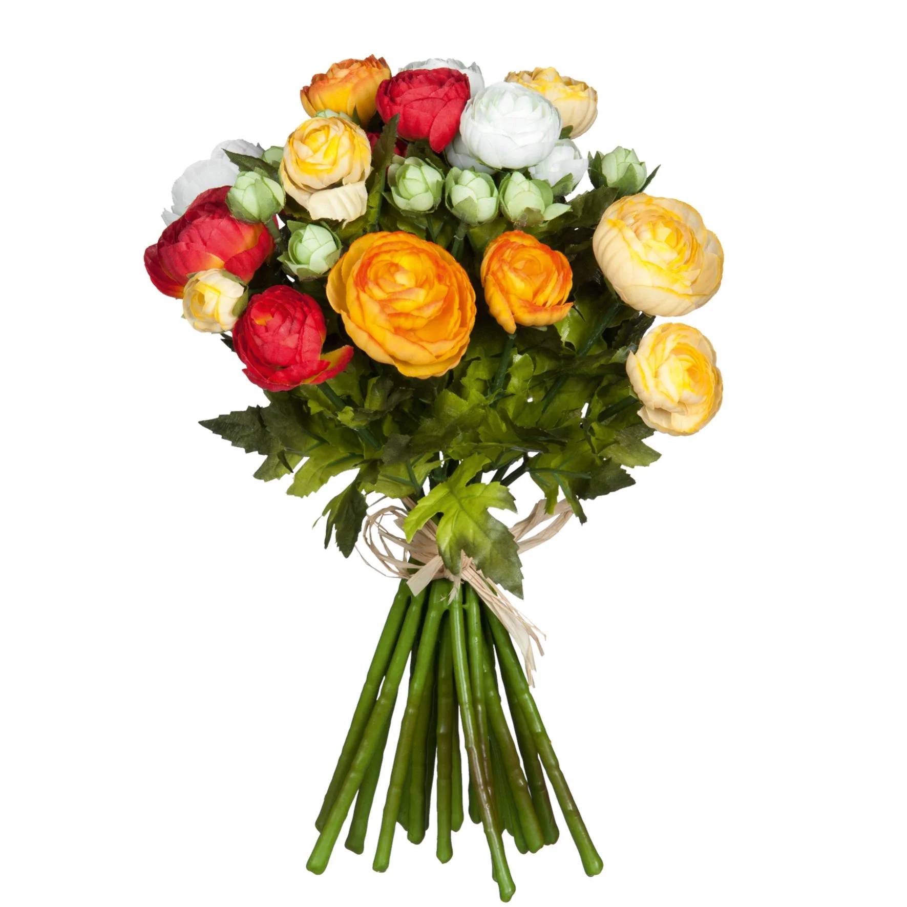 Mica Decorations - Ramo Ranunculus Artificial Naranja – MICA DECORATIONS - Imagen 2