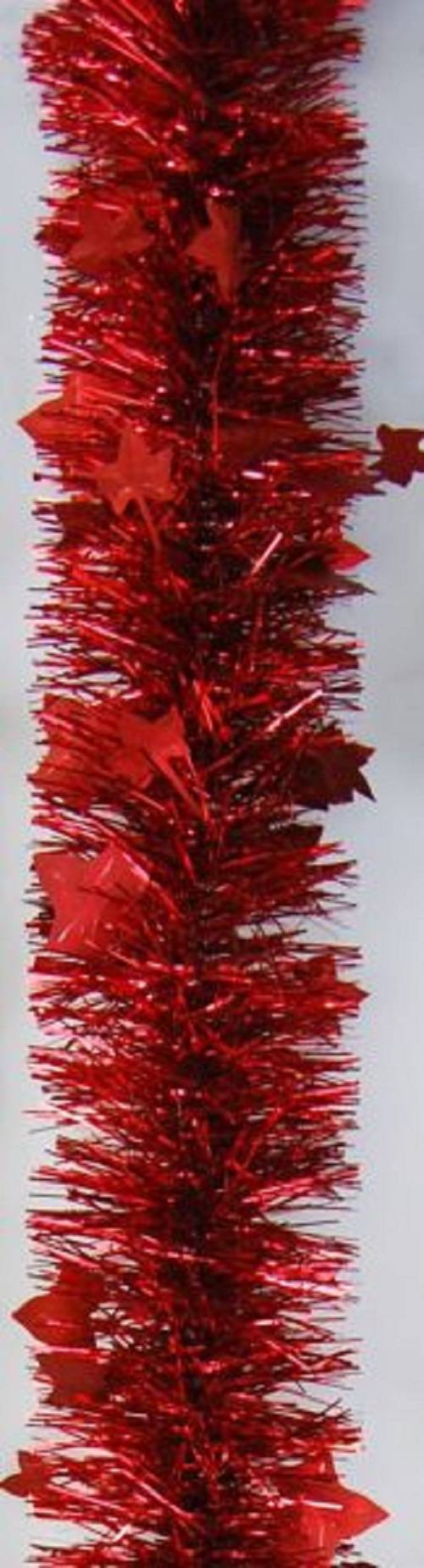Weiste - Guirlande scintillante rouge ornée de feuilles de vigne satinées - Image 1
