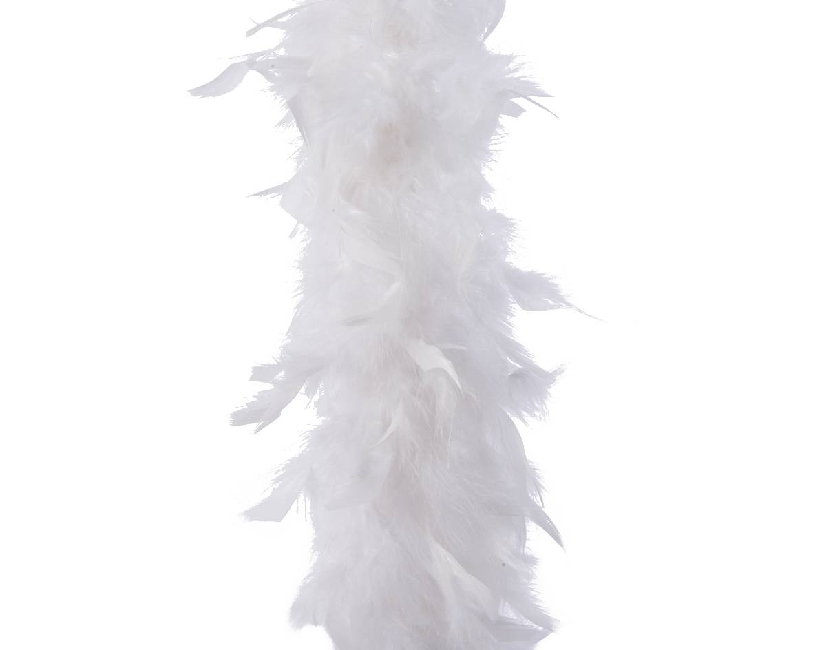 Kaemingk - Kaemingk - Guirlande Boa de plumes blanches Ø.15 x H.184 cm - Imagen 2