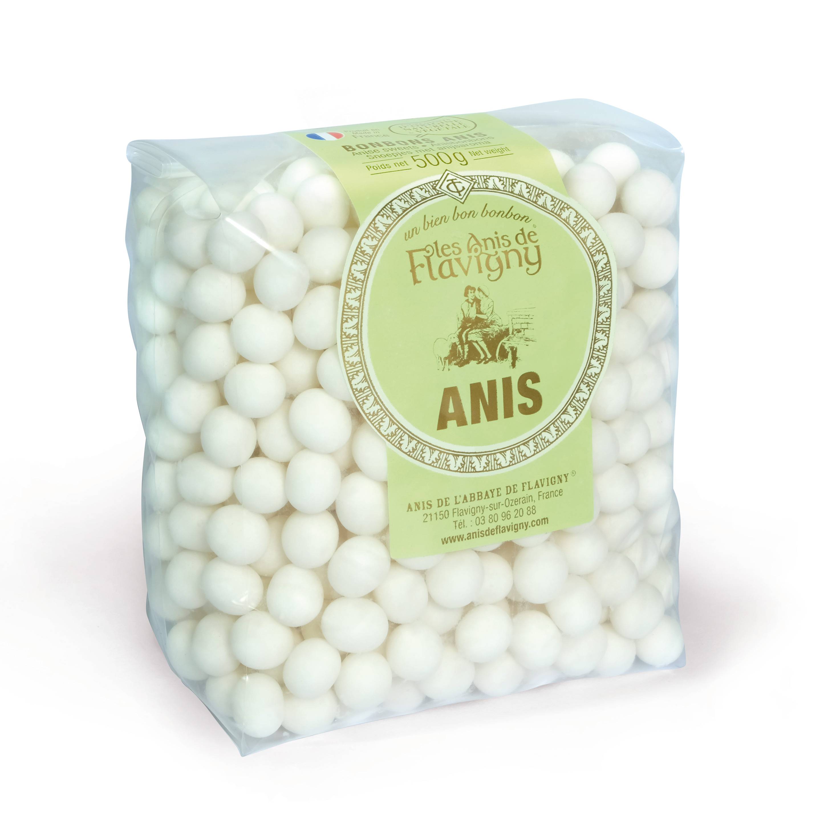 Les Anis de Flavigny - Bonbons anis 500 g - Les Anis de Flavigny