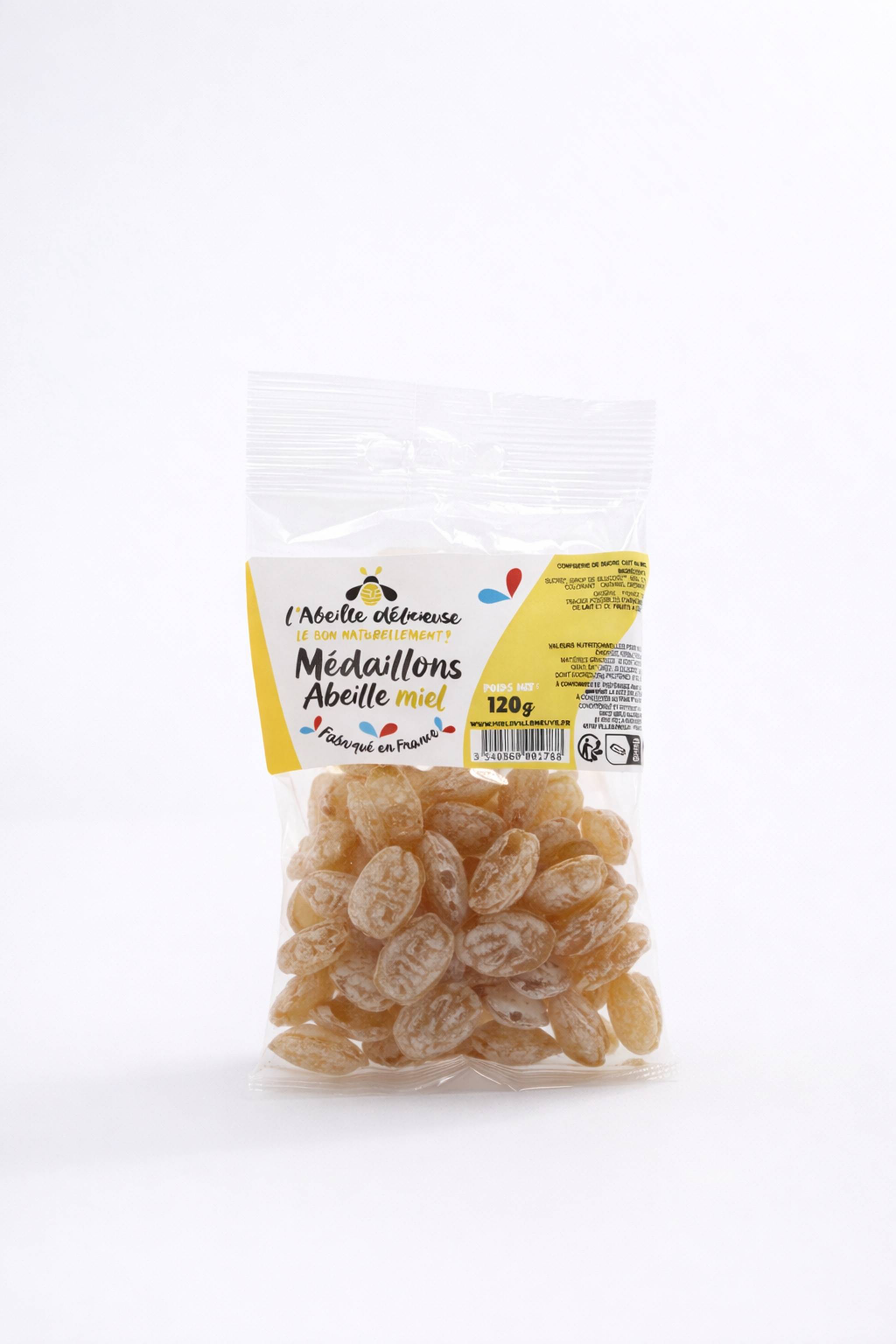 L'Abeille Délicieuse - Medallones abeja miel 120 g - L'Abeille Délicieuse