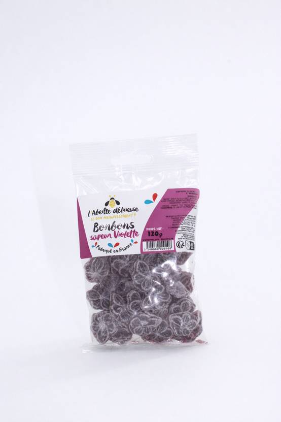 L'Abeille Délicieuse - Bonbons saveur violette 120 g - L'Abeille Délicieuse
