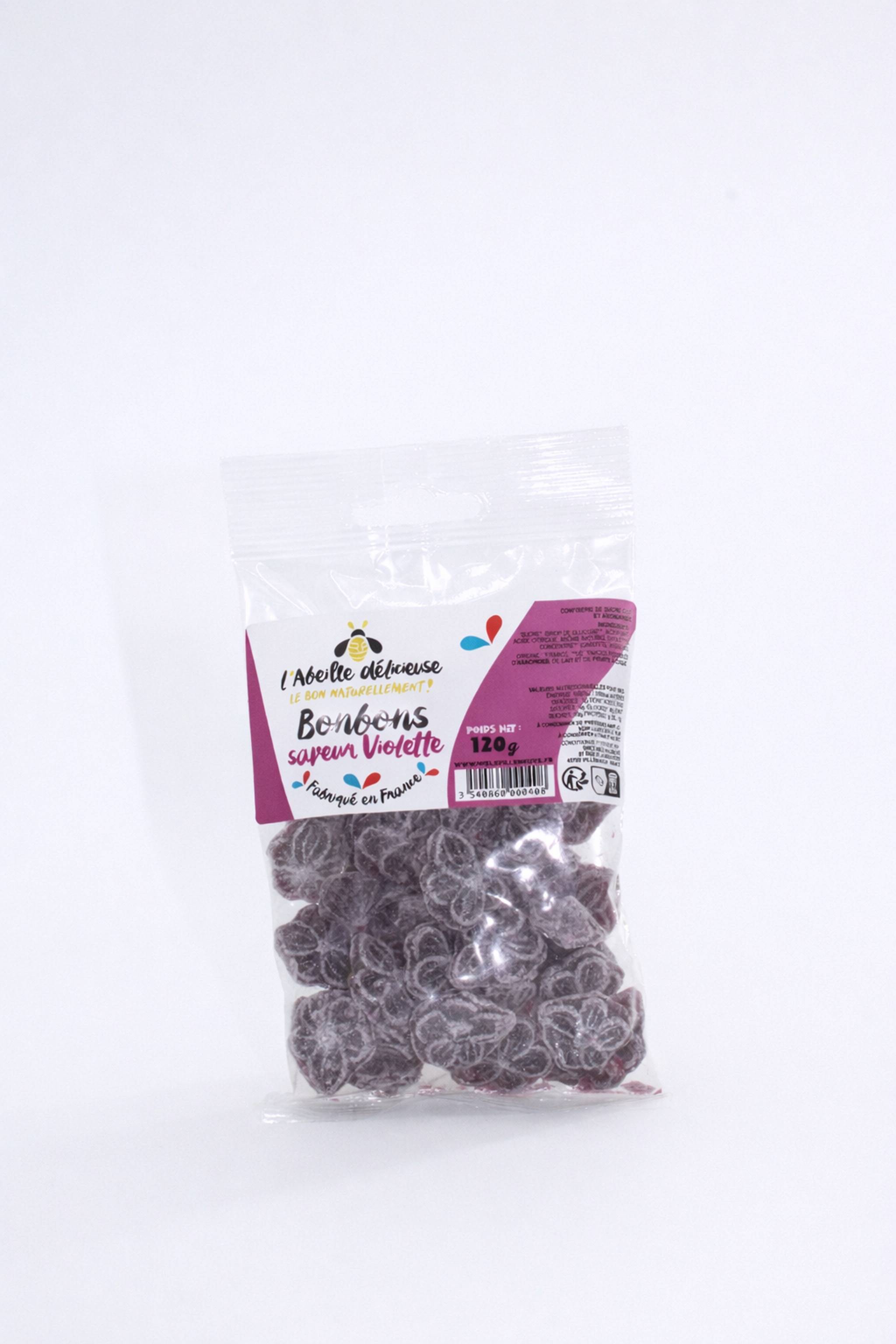 L'Abeille Délicieuse - Caramelos sabor violeta 120 g - L'Abeille Délicieuse