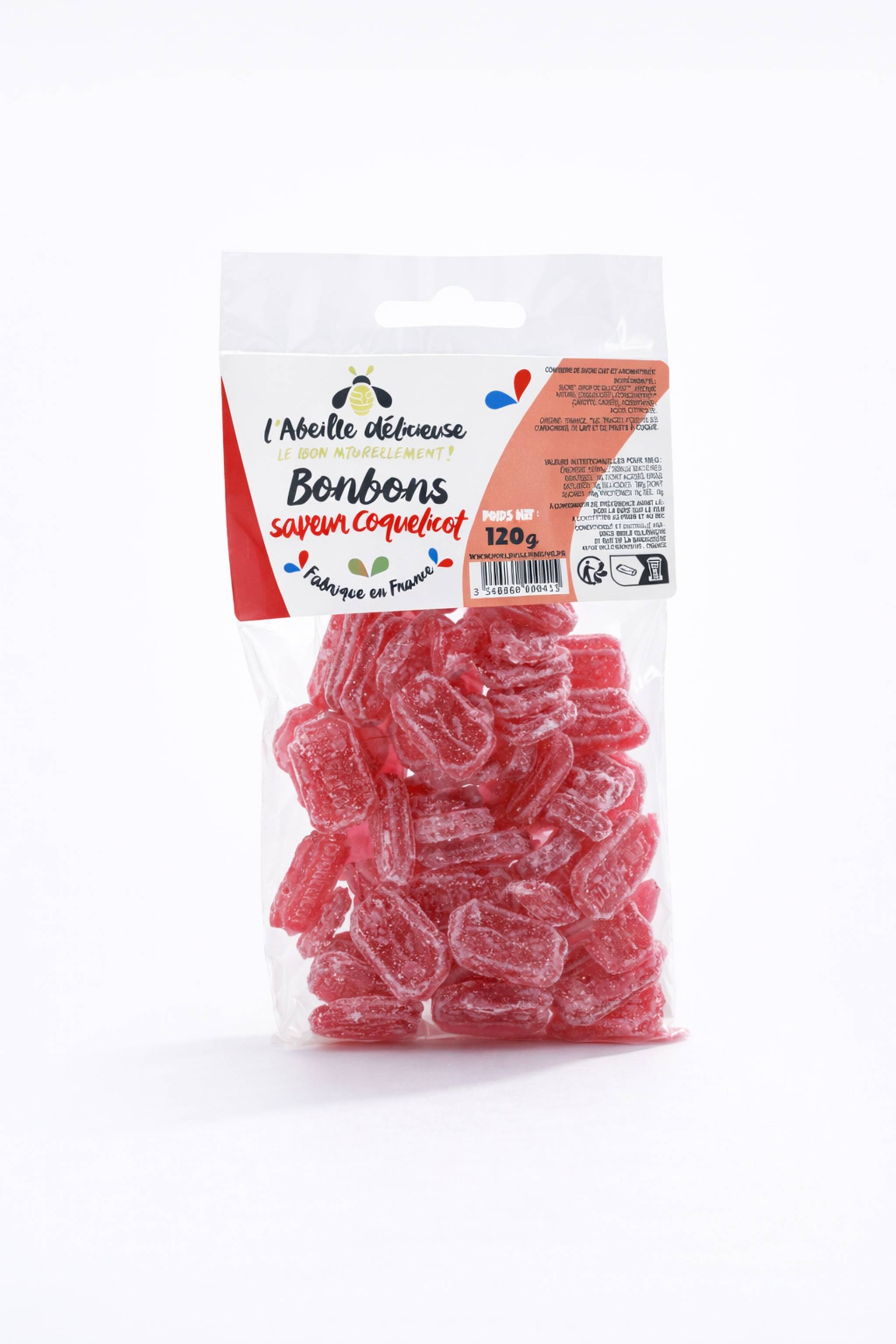 L'Abeille Délicieuse - Bonbon saveur coquelicot 120 g - L'Abeille Délicieuse
