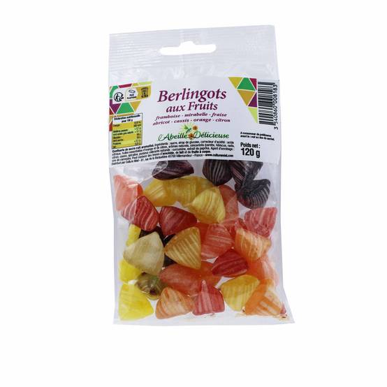 L'Abeille Délicieuse - Berlingots aux fruits 120 g - L'Abeille Délicieuse