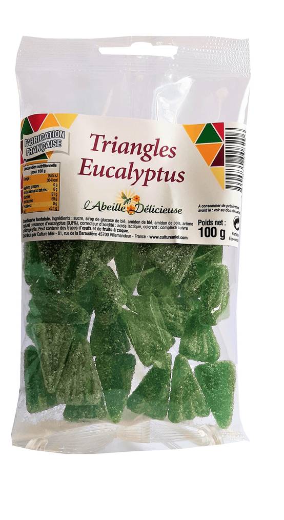 Abeille délicieuse - Abeille Délicieuse - Triangles Eucalyptus 100 g - Image 1