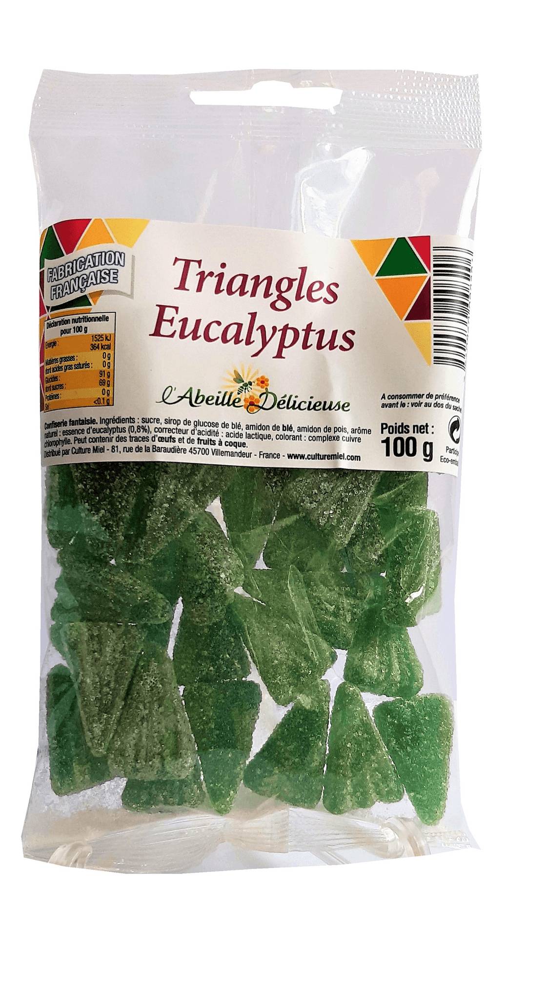Abeille délicieuse - Abeille Délicieuse - Triangles Eucalyptus 100 g - Imagen 1