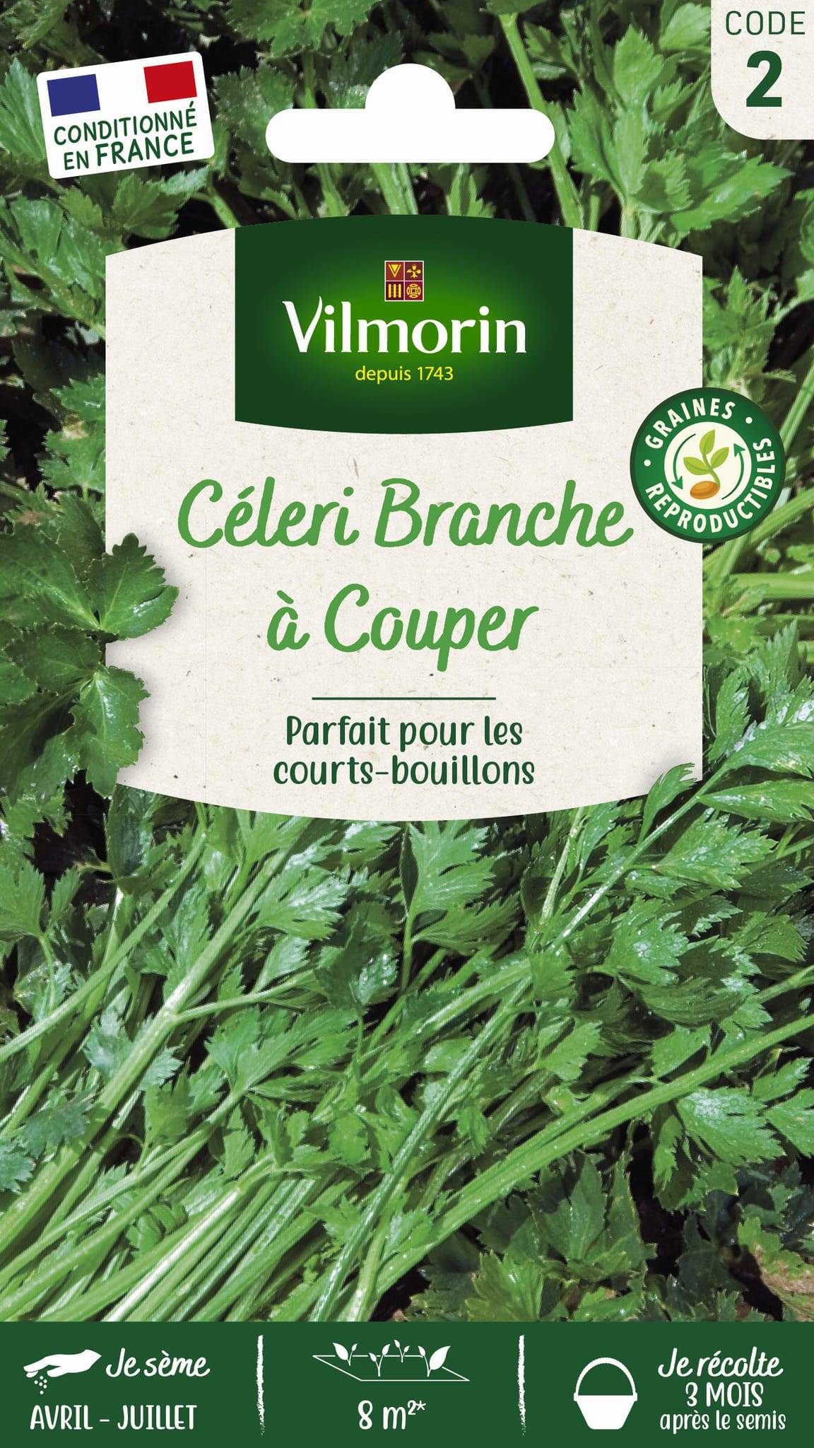 Vilmorin - Cèleri à couper série 2 sachet graines 1,5 g - Vilmorin - Image 3