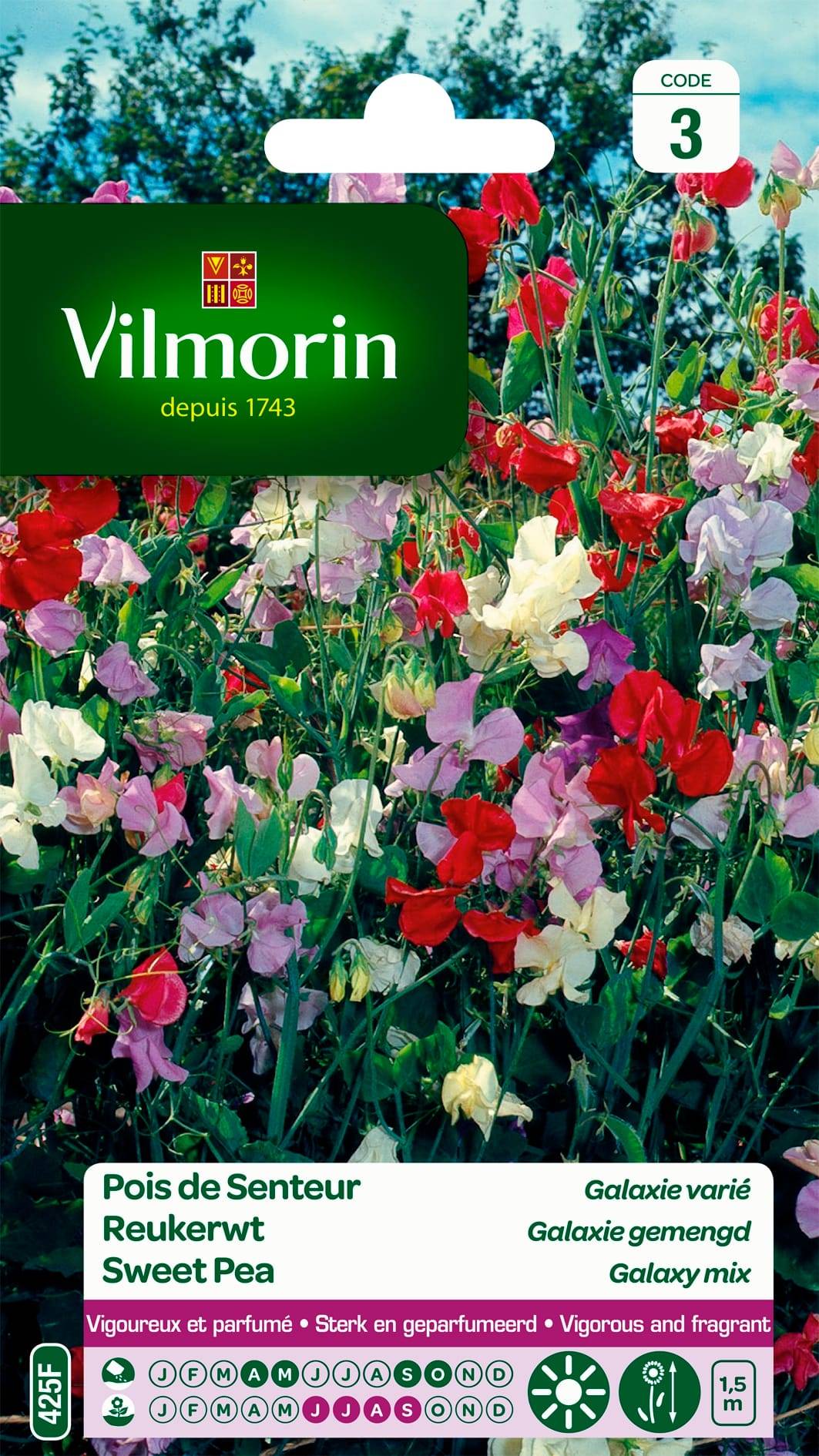 Vilmorin - Pois de Senteur Galaxie Varié - VILMORIN