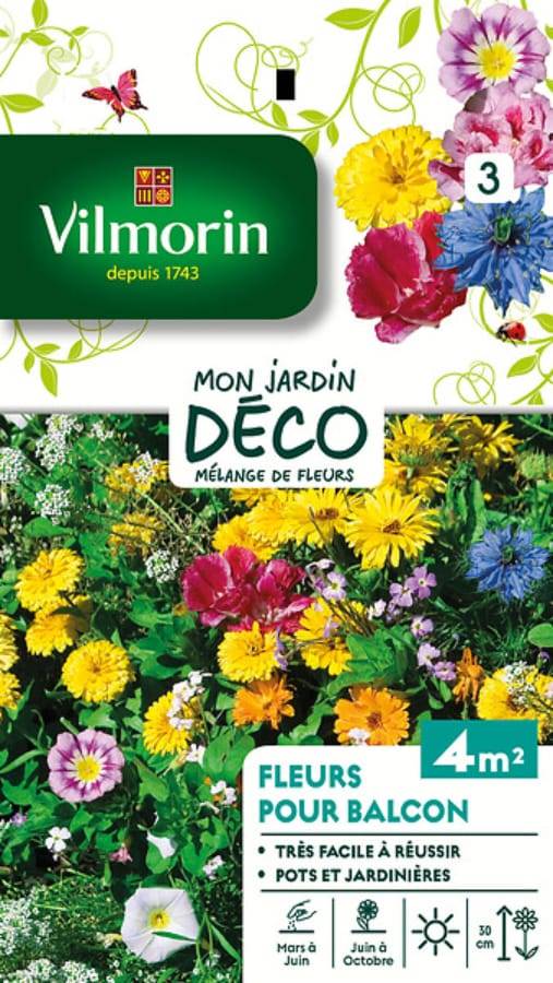 Vilmorin - Fleurs annuelles pour balcons série 3 sachet graines 5 g - Vilmorin - Image 3