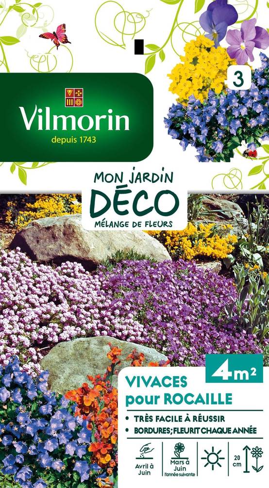 Vilmorin - Fleurs vivaces pour rocaille série 3 sachet graines 5 g - Vilmorin - Image 2