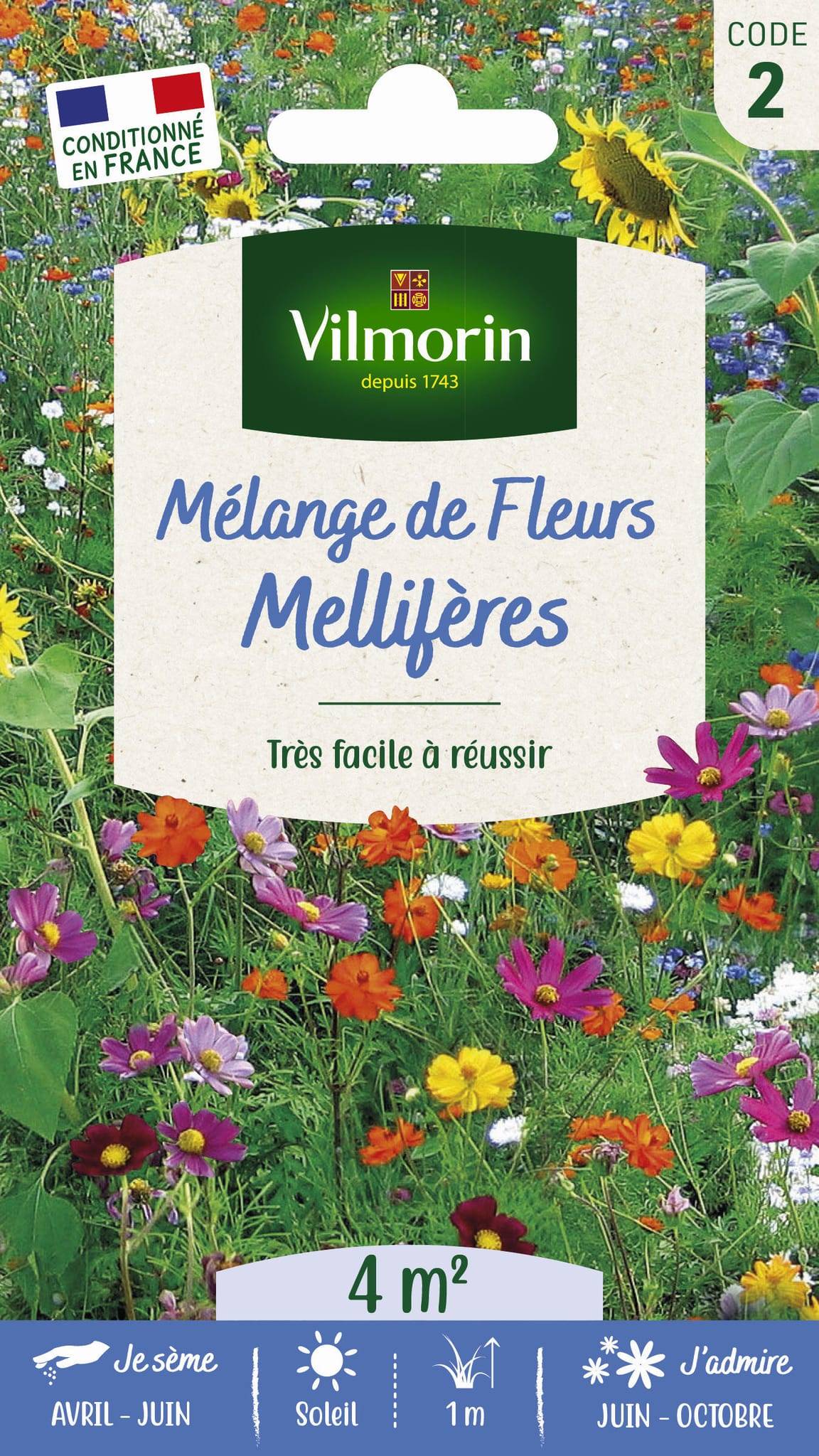 Vilmorin - Fleurs mellifères série 2 sachet graines 3 g - Vilmorin - Image 1