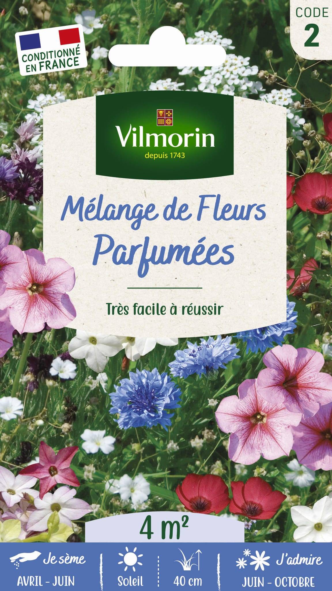 Vilmorin - Fleurs parfumées série 2 sachet graines 3 g - Vilmorin - Image 1