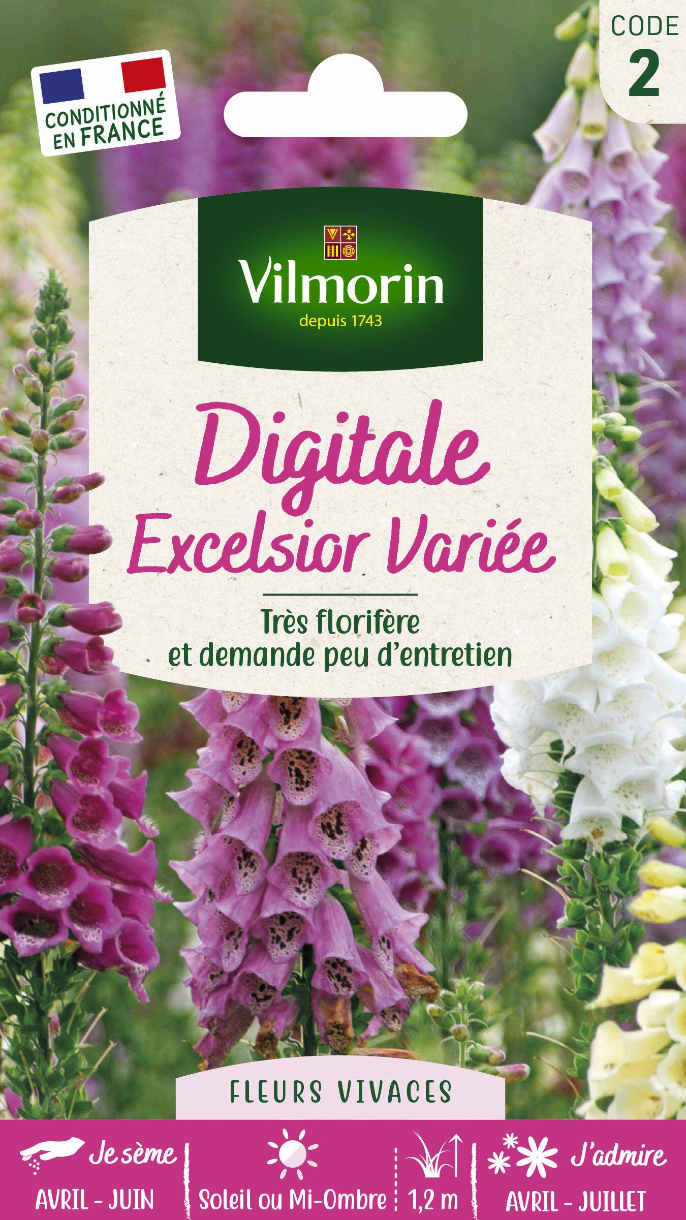 Vilmorin - Digitale variée série 2 sachet graines 0,5 g - Vilmorin - Image 8