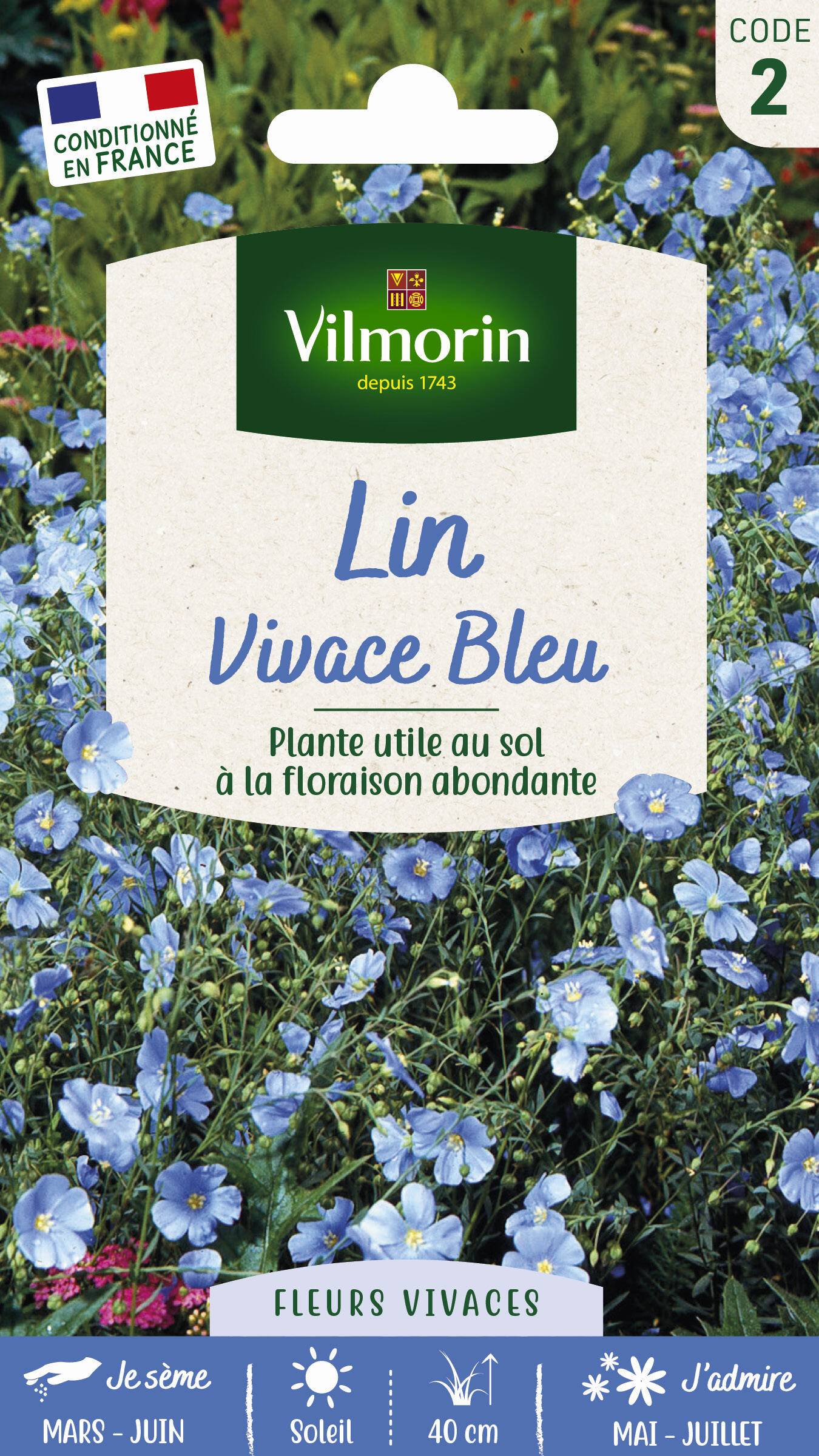 Vilmorin - Lin vivace bleu série 2 sachet graines 3 g - Vilmorin - Image 6