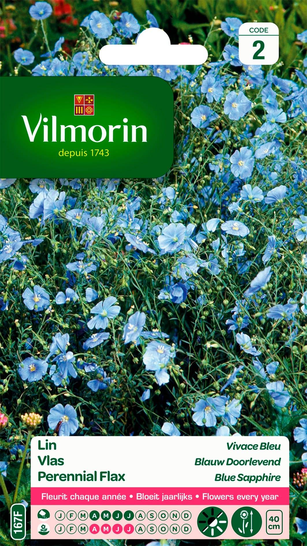 Vilmorin - Lin vivace bleu série 2 sachet graines 3 g - Vilmorin - Image 2