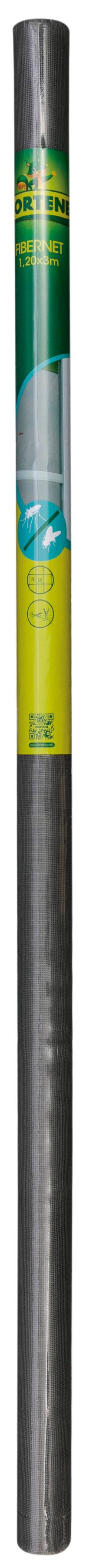 Nortène - FIBERNET Moustiquaire fibre de verre Gris 1,20x3m - Imagen 1