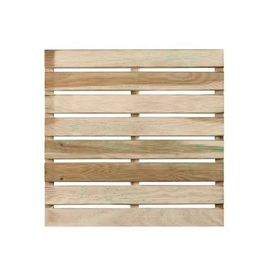 Dalle de Terrasse Rainurée Pin Autoclave 50x50x3 cm Classe III - Image 7