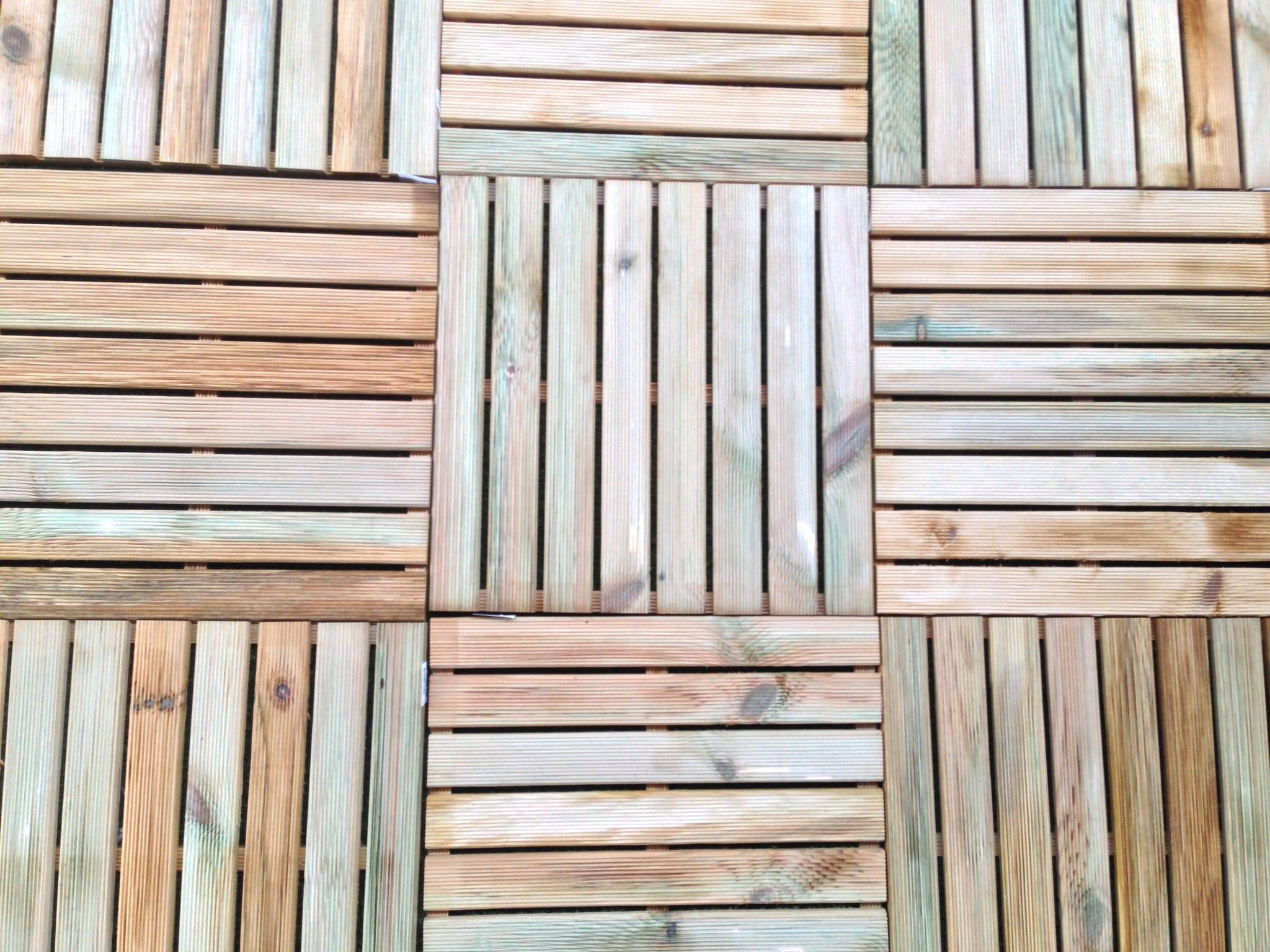 Dalle de Terrasse Rainurée Pin Autoclave 50x50x3 cm Classe III - Imagen 2