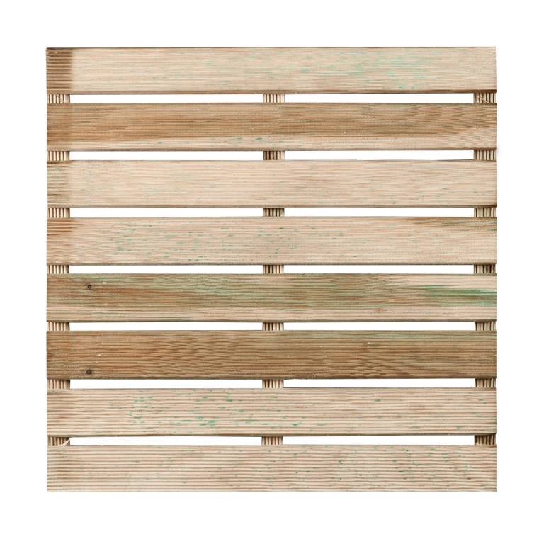 Dalle de Terrasse Rainurée Pin Autoclave 50x50x3 cm Classe III - Imagen 1