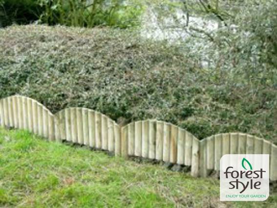 Cerland - Bordure de Jardin Bois Arquée Ép. 2,5 cm L. 55 cm H. 40 cm – Cerland - Imagen 2