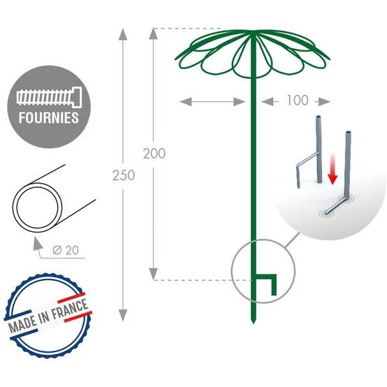 Louis Moulin - Tuteur Parapluie LOUIS MOULIN - Image 4