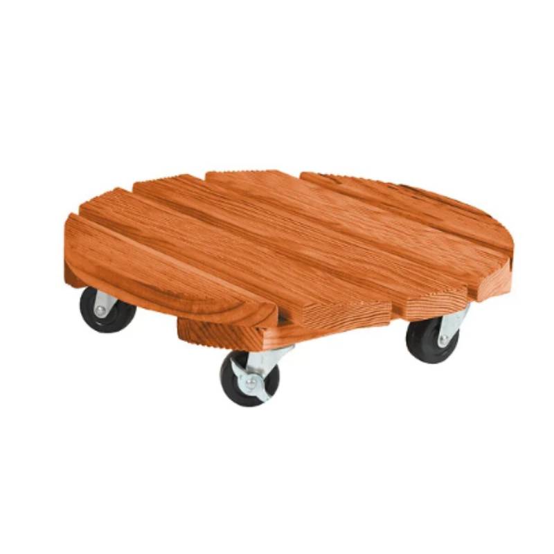 Support Pot Rond Bois Merisier - JANY - Image 1
