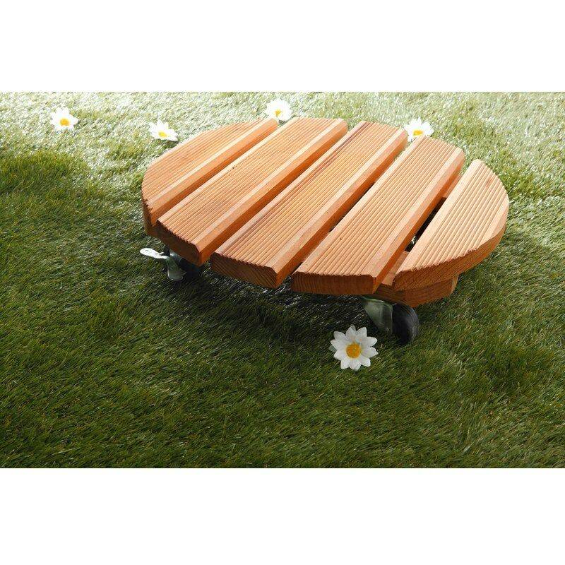 Support Pot Rond Bois Merisier - JANY - Image 2