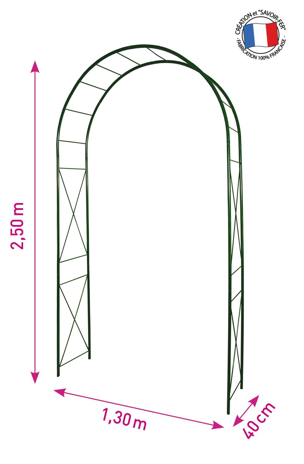 Louis Moulin - Arche de Jardin Acier Époxy - LOUIS MOULIN - Imagen 2