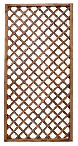 Cerland - Treillis Bois Traité Marron H 180 cm L 90 cm – PREMICES