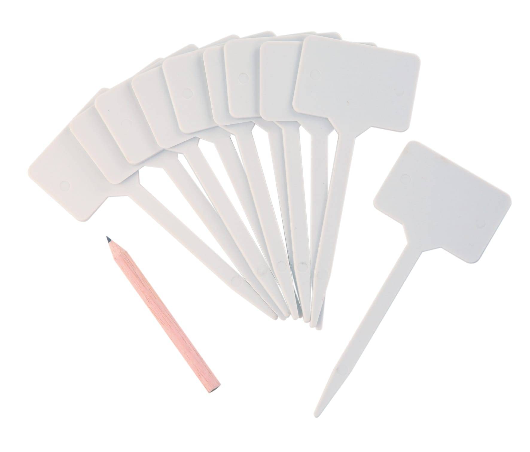 Spear & Jackson - Carte de 10 étiquettes plastiques - L.14 x l.5,5 x H.0,2 cm