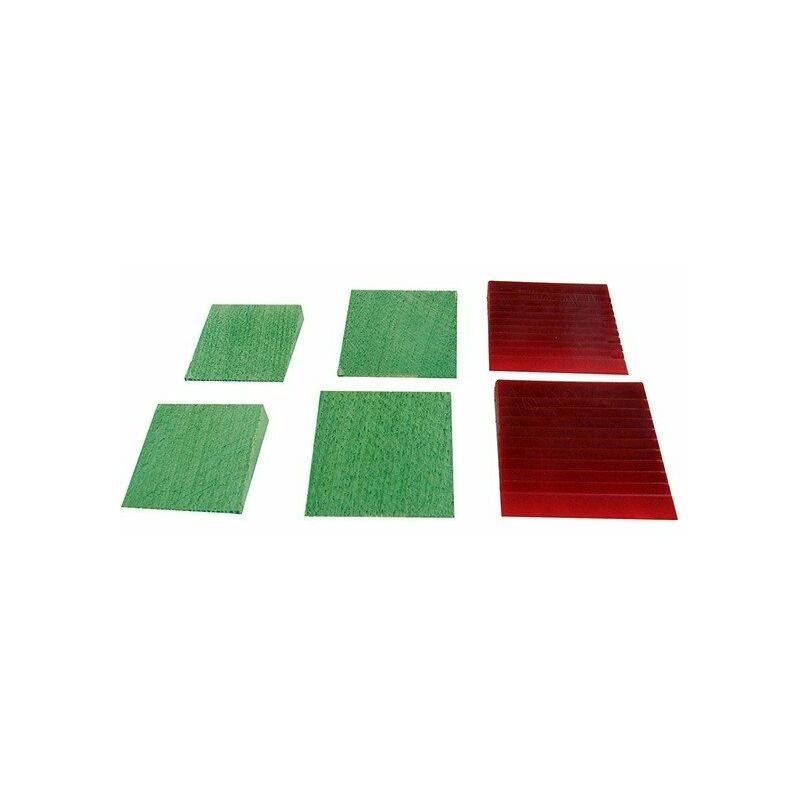 Edme Lacroix - Assortiment de 6 coins d'emmanchage - L.20 x l.10 x H.2 cm - Imagen 3