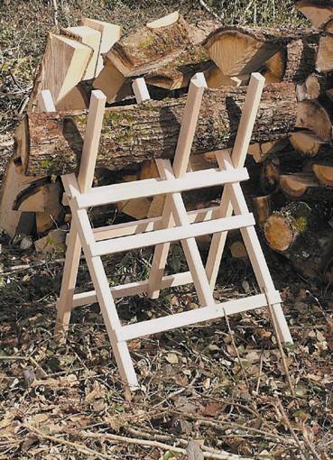 Edme Lacroix - Grand chevalet de sciage 3 branches - L.90 x l.10 x H.90 cm - Image 2