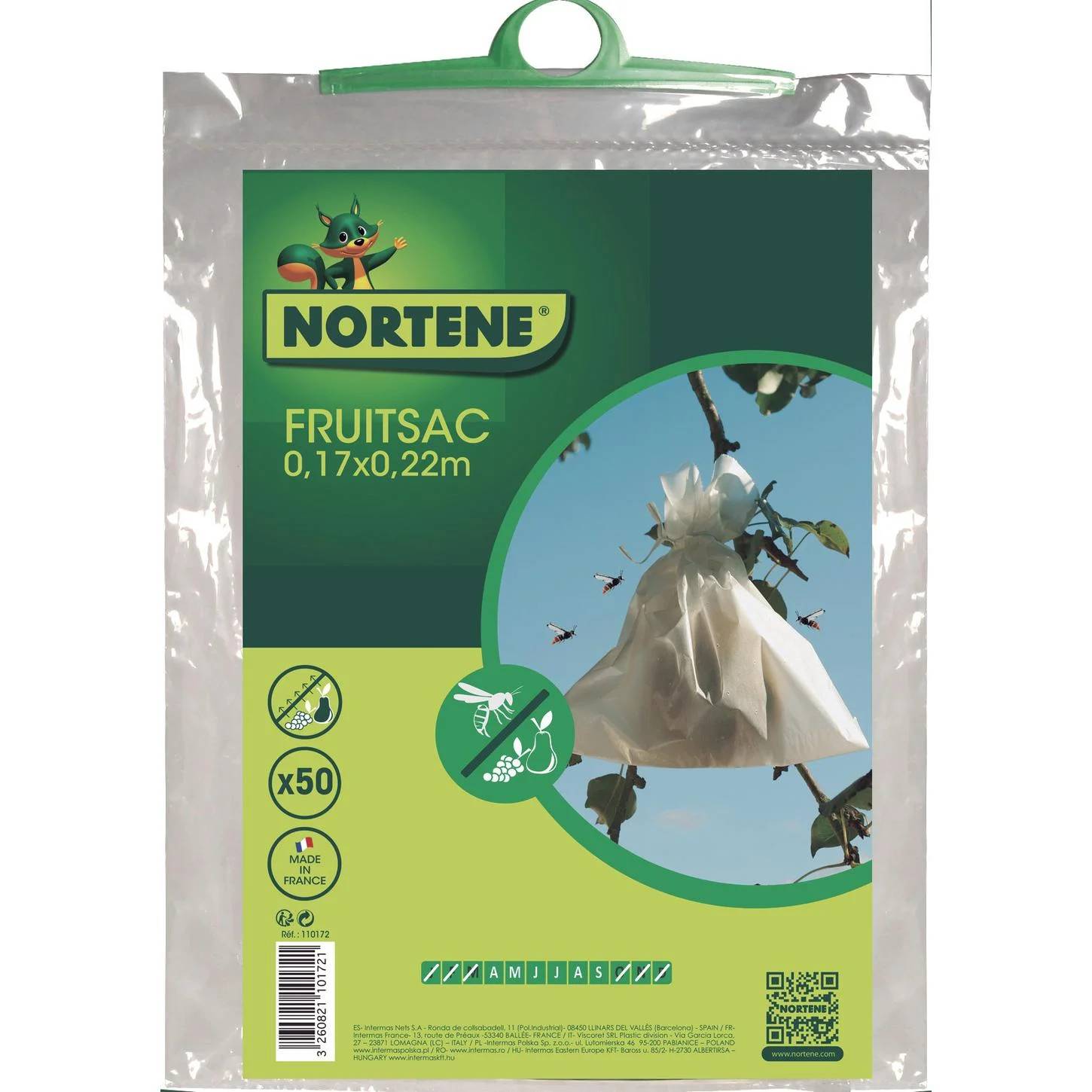 Nortène - Housses microperforées en papier blanc 20 x 30 cm – FRUITSAC - Imagen 6