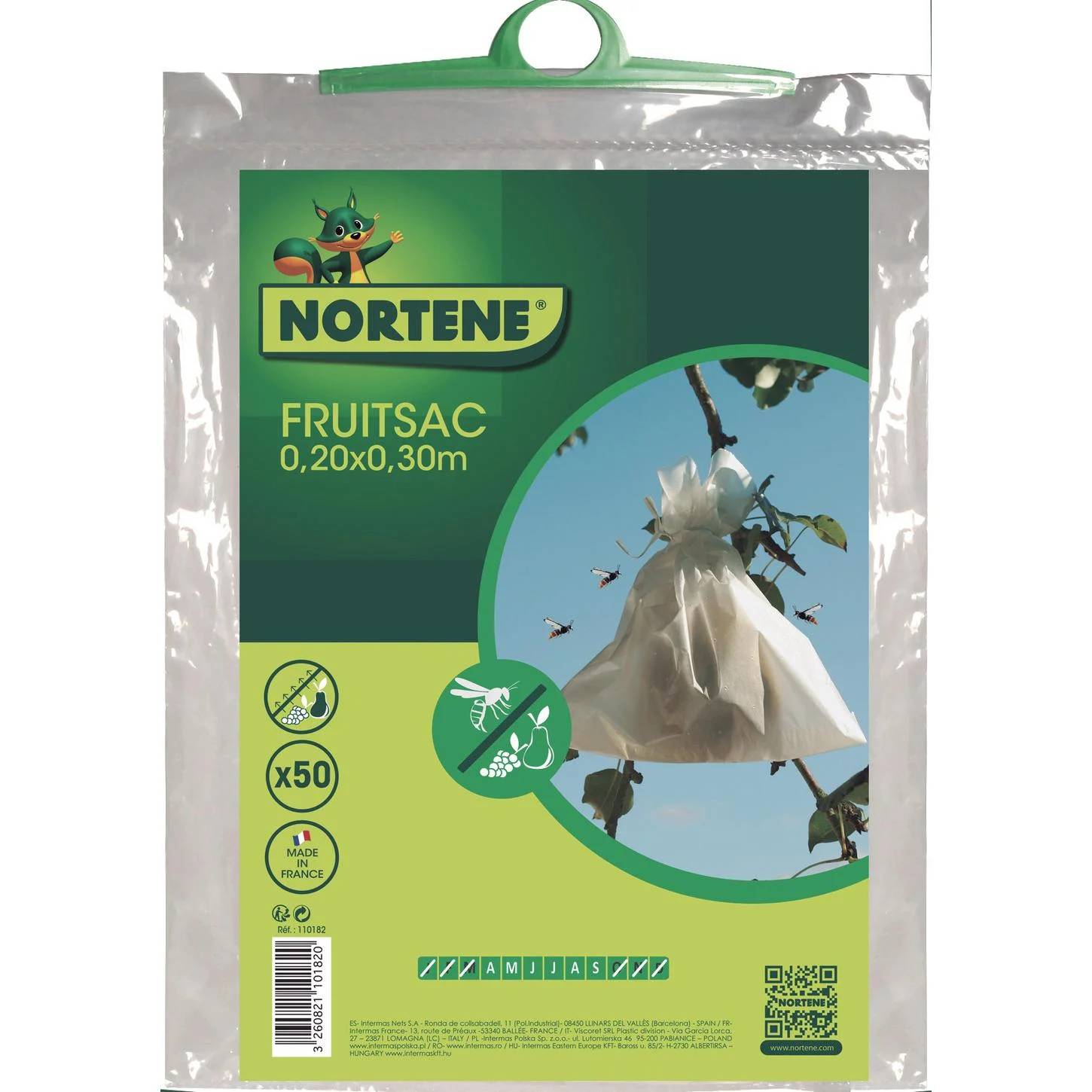 Nortène - Housses microperforées en papier blanc 20 x 30 cm – FRUITSAC - Imagen 5
