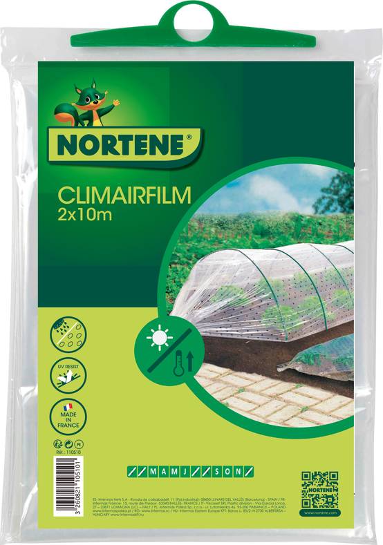 Nortène - CLIMAIRFILM Film de forçage perforé LDPE ntransparent 2x10m - Image 2