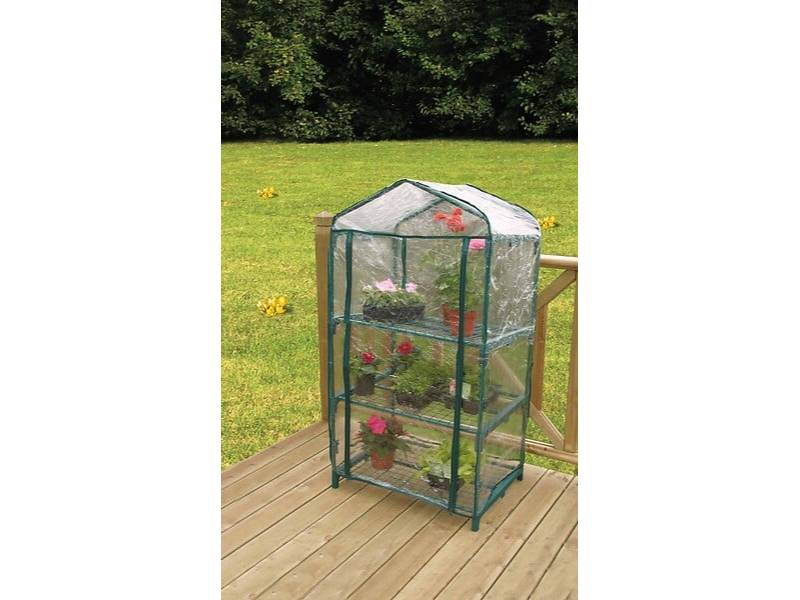 Nortène - Serre de balcon acier peinture époxy verte 0.70x0.50x1.25m NORTENE