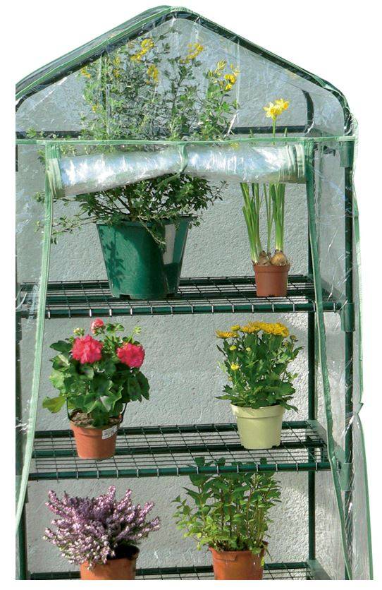 Nortène - Serre de balcon acier peinture époxy verte 0.70x0.50x1.25m NORTENE - Imagen 4