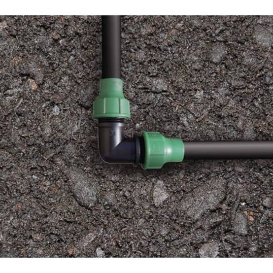 Jardibric - Coude Extra Raccord Tuyau Polypropylène 16 mm – JARDIBRIC - Image 1