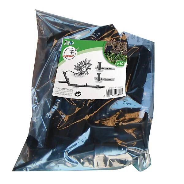 Jardibric - Piquet tuyau goutte à goutte plastique noir 16 mm lot de 10 - WERKA PRO - Imagen 5