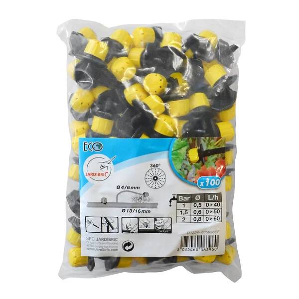 Jardibric - Goutteurs réglables plastique 0 à 40 L/h 100 pièces – JARDIBRIC - Imagen 2