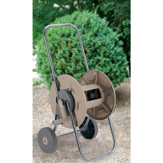 Jardibric - Chariot dévidoir plastique taupe Ø 15 mm 60 m - JARDIBRIC - Image 6
